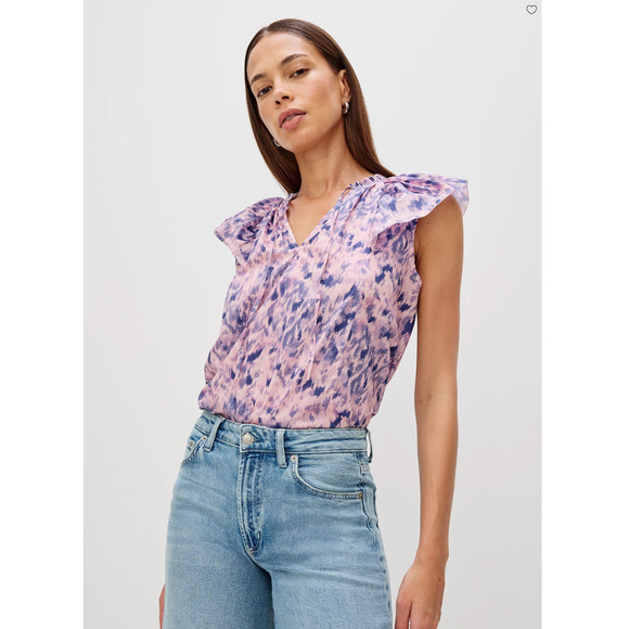 RAILS NWT Karysa Pink Ikat Blouse // S - Picture 13 of 15